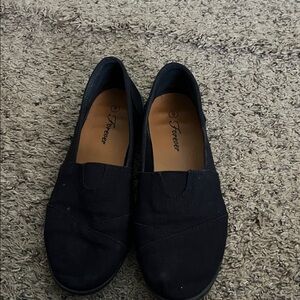 Black Slip-On Shoes